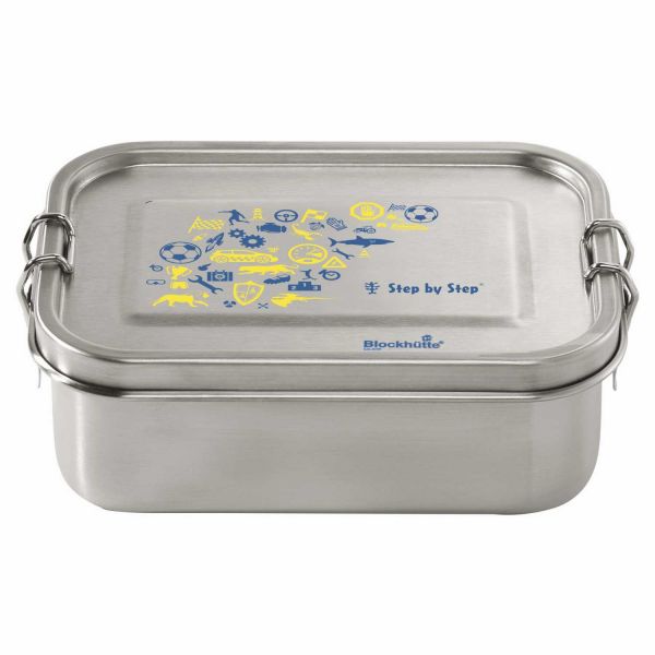 Step by Step Edehstahl Lunchbox "Blue & Yellow"