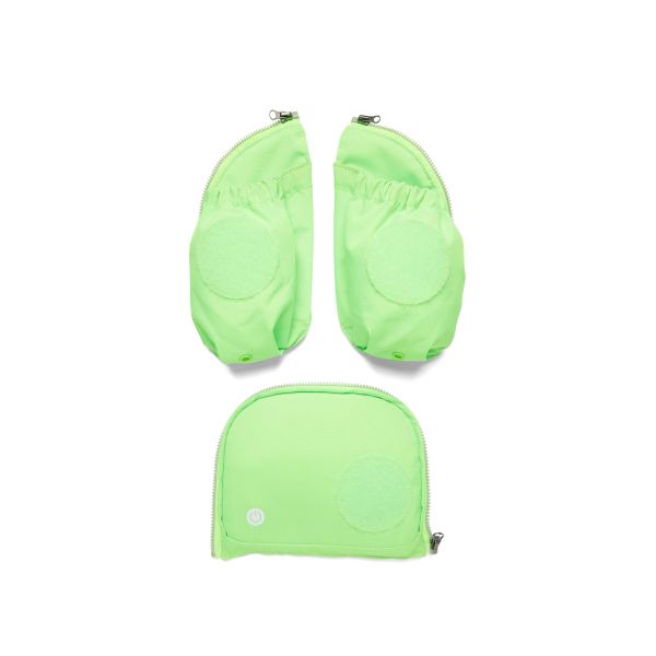 ergobag Fluo LED Seitentaschen Zip-Set Grün