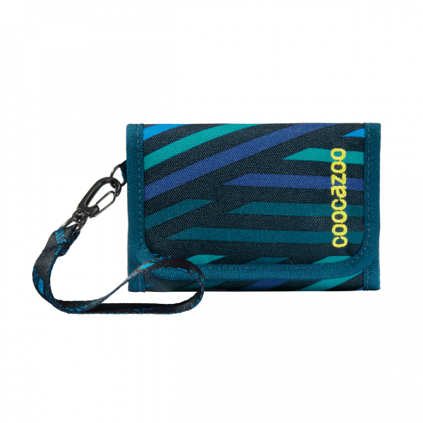 coocazoo Geldbeutel "AnyPenny" mit Sichtfenster, zebra stripe blue