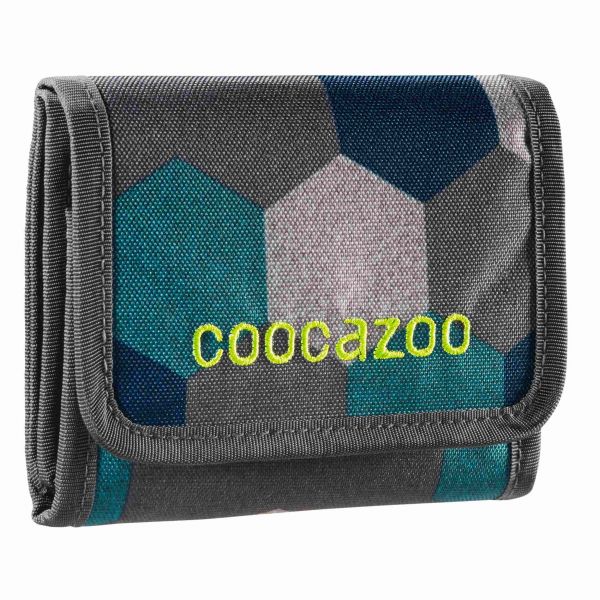 coocazoo Geldbeutel "CashDash" mit Sichtfenster, blue geometric melange
